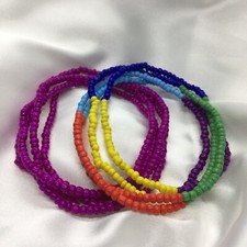 2 PC Handcrafted Waist Beads Jewelry African Bohemia Bracelets Anklet New 1509