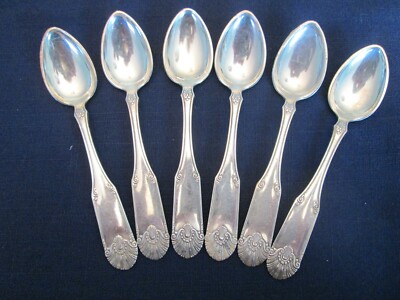 SET 6 DEMITASSE SPOONS! Vintage MAGNUS AASE silverplate Norway