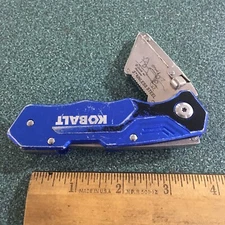 KOBALT FASTBACK LOCKBACK CARPET KNIFE UTILITY RAZOR BLUE  1752