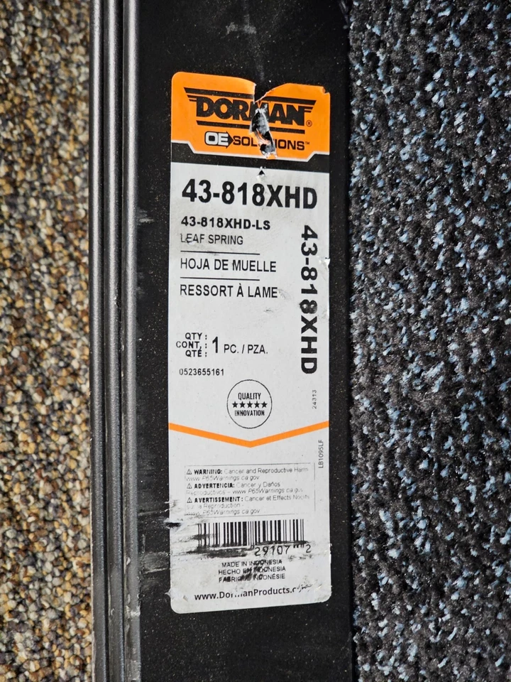 Dorman 43-818XHD - Resorte de hoja de suspensión para Ford F-550 Super Duty (1999-2004) Foto 2 de 4