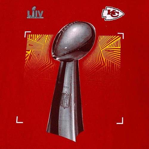 Kansas City Chiefs Super Bowl Boys Knit T-Shirt Red **Size Large Short Sleeve - Picture 5 of 11