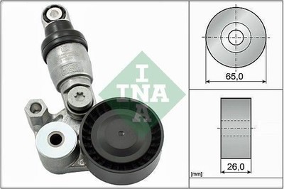 Tensioning Arm, V-ribbed Belt INA 533 0129 10 Mazda 3 (BM, BN) 2 2013-2019