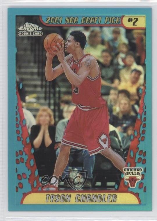 2001-02 Topps Chrome Refractor Tyson Chandler #130 Rookie RC