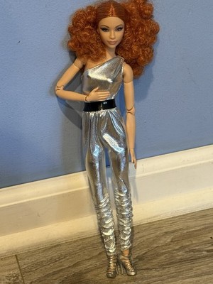 2022 Barbie Signature Looks Model #11 Curly Red Hair Original Body Type Doll
