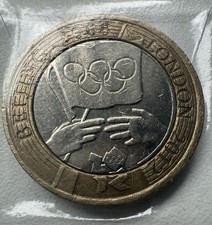Rare £2 2012 Olympic Handover Beijing 2008 London 2012 Two Pound coin Circulated
