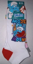 The Smurfs Ankle Socks Fits Adult 7-12