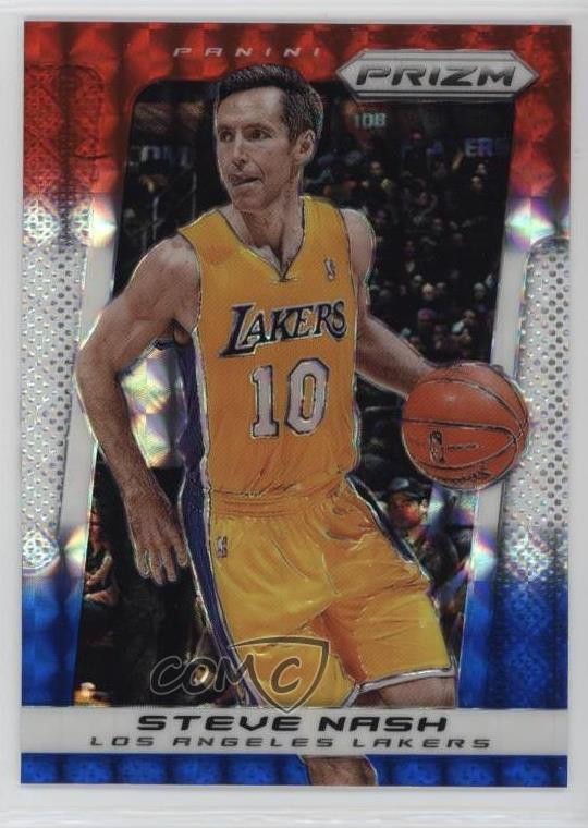 2013-14 Panini Prizm Red White & Blue Mosaic Prizm Steve Nash #85 HOF 0o5