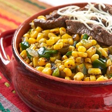 Freeze-Dried Vegetable Blend, Corn Pepper Poblano & Onion Fire Roasted Bag