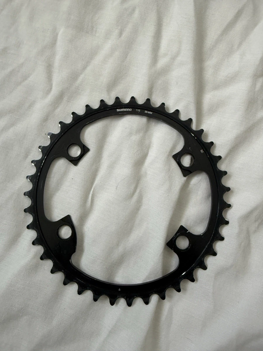 Corona Shimano Dura Ace FC-7900 39 Denti, 130 BCD, Per Bici Da Strada 2x10 Velocità. Alluminio Nero, Made In Japan.
