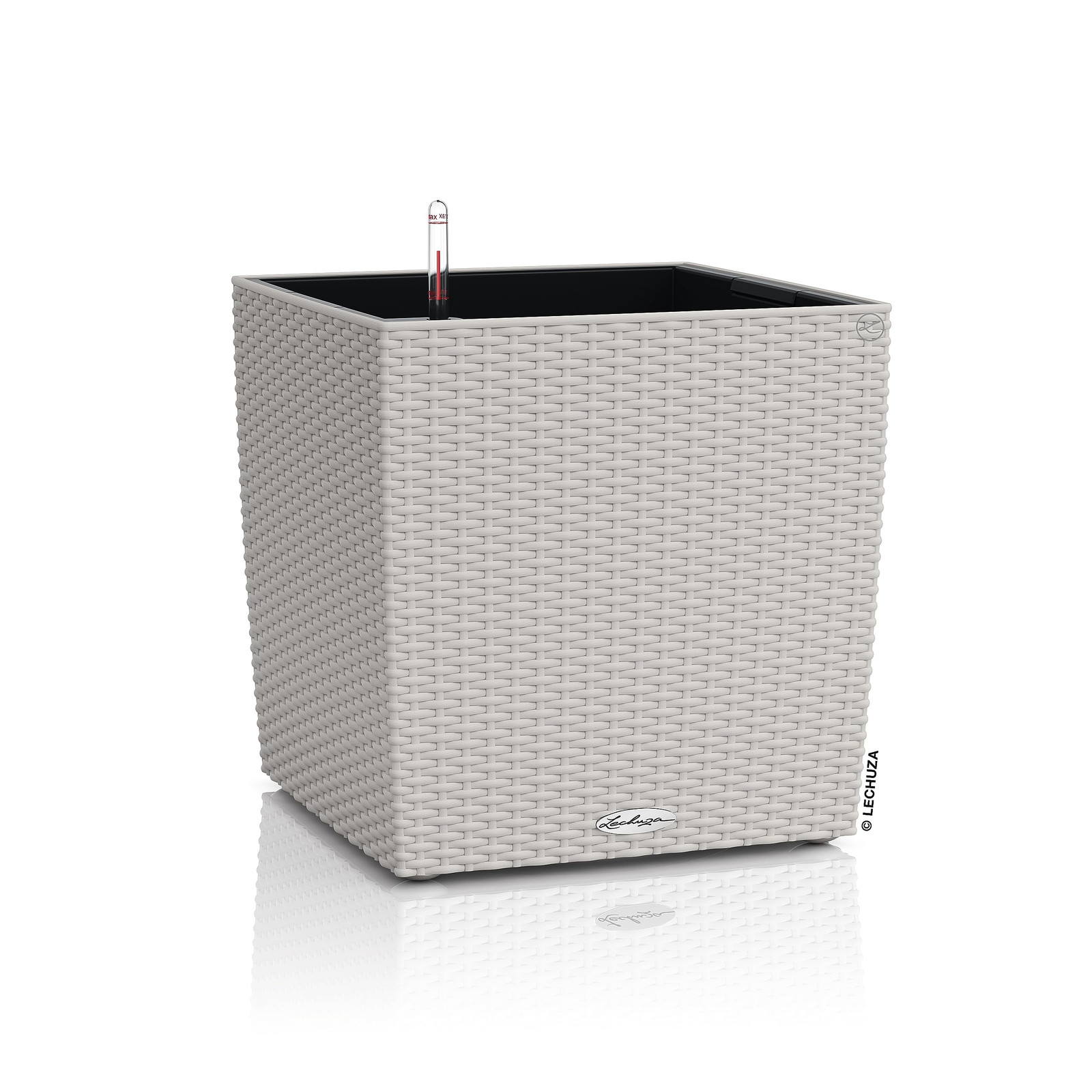 LECHUZA CUBE Cottage 30 grigio chiaro 15357 (w6D)