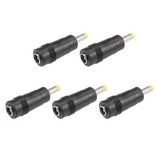 uxcell DC Power Connector 5.5x2.1mm Female Jack to Black, Yellow, Silver