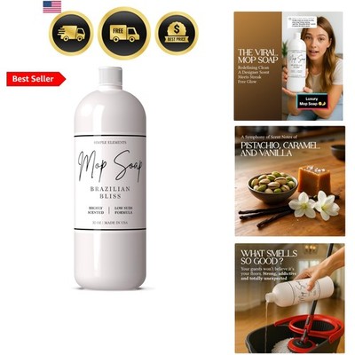 Mop Soap Highly Scented Fragrance, Long Lasting Luxury Floor Cleaner for Hard...