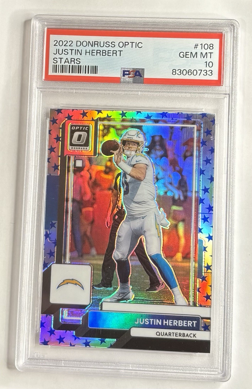 2022 Panini Donruss Optic - Justin Herbert #108 Stars Prizm