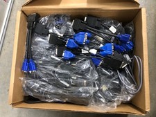 Lot of 50 6' DVI cables VGA cables splitters NEW and Used