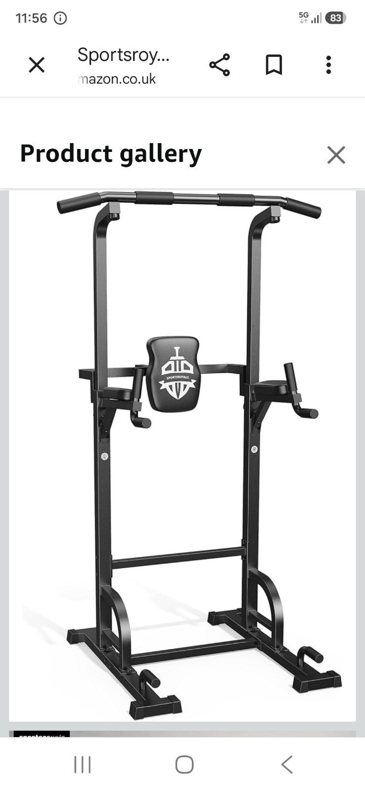 HOME GYM PULL UP DIP BARS MULTI FUNCTION