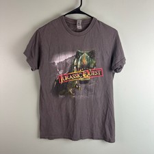 Jurassic Quest Men's Graphic T-Shirt Dinosaur Grey T-Rex Small Theme