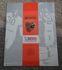 1954 NFL Championship Football Game Cleveland, Browns vs Lions Player Foldout — photo 3