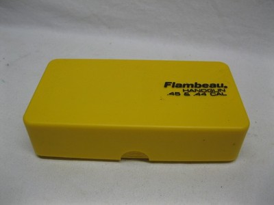 Lot 10 Flambeau .44 .45 cal. Ammo Cartridge Reloading Storage Box Case Mag Auto