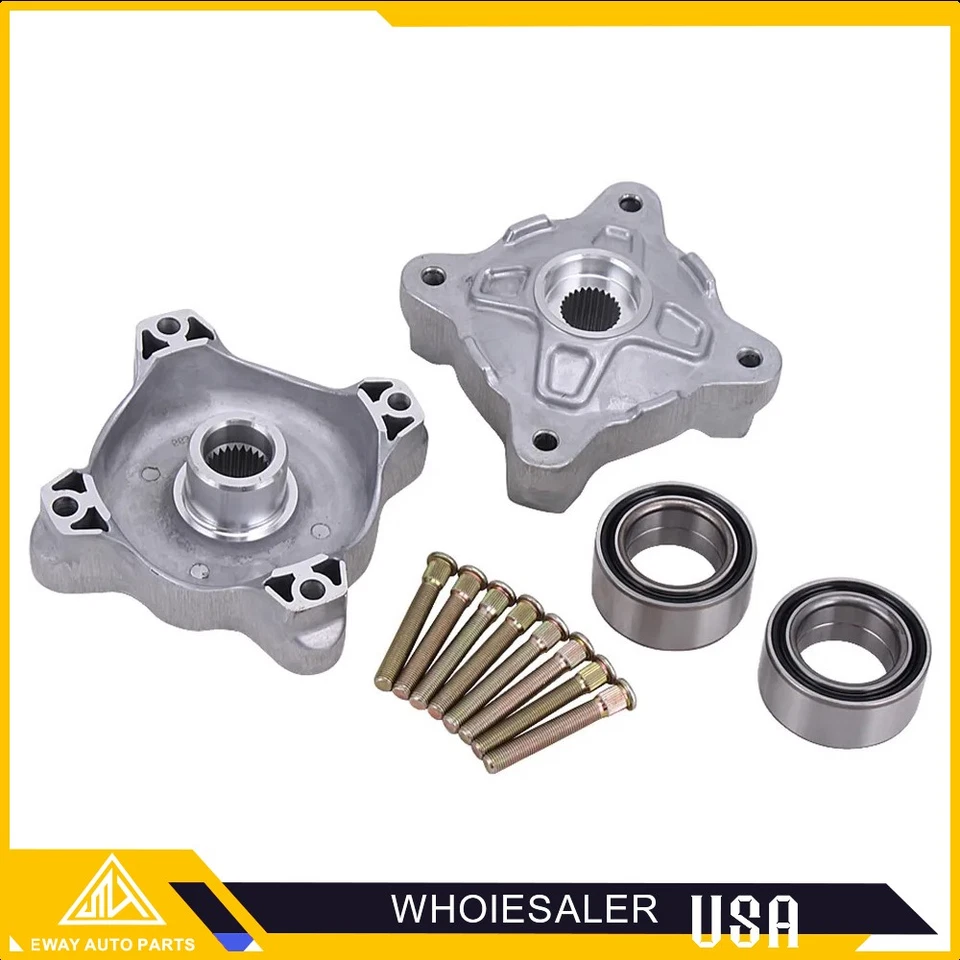 2x Complete Front Wheel Hub Service Kit Updated Version for Polaris RZR 800 EFI - Image 2 of 4