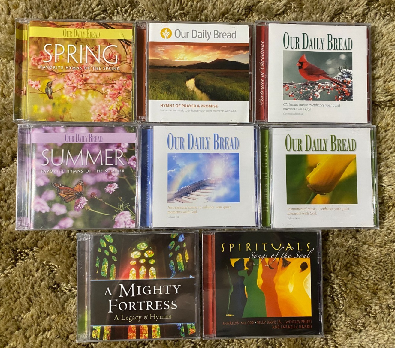 Our Daily Bread Hymns Mighty Fortress Spirituals CD Lot