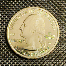 2020 W America the Beautiful Weir Farm Quarter V75 privy UNC *Beautiful Coin*