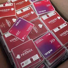 LOT OF 100 Empty Redbox CD/DVD/Bluray Disc Cases Hard Plastic Old New Version