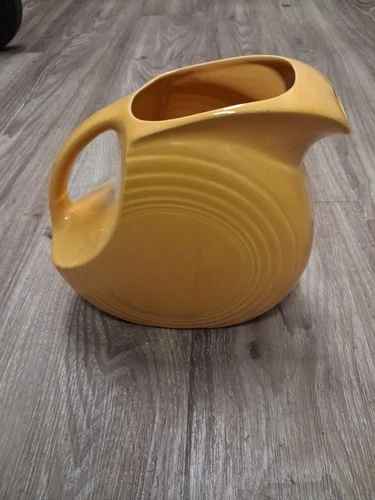 Fiestaware Large Disc Pitcher Yellow. 1129