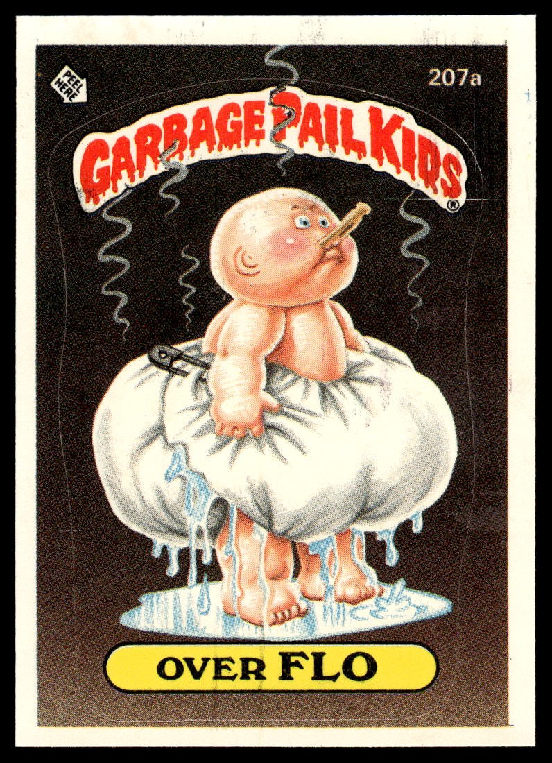 Garbage Pail Kids Series 6 1986 #207a Over Flo
