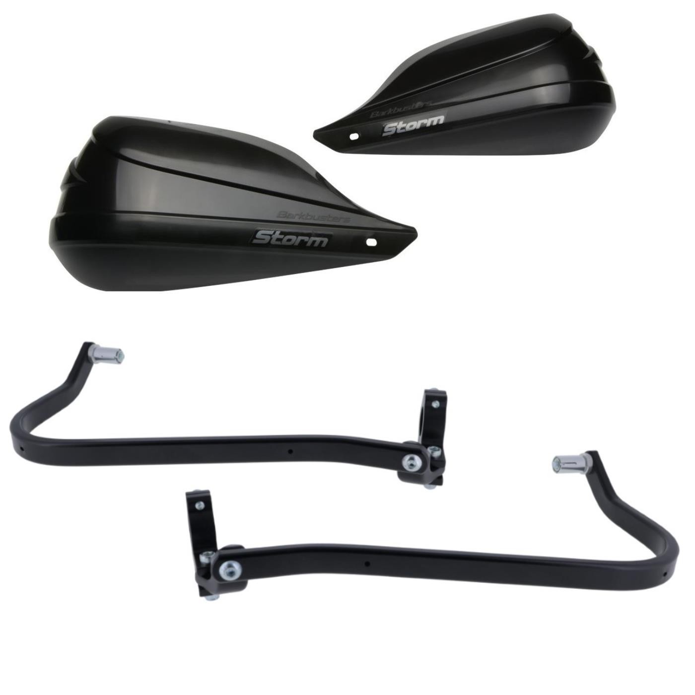 BarkBust STORM Black Handguard & Fit Kit Ducati Scrambler Desert Sled 2017-2019
