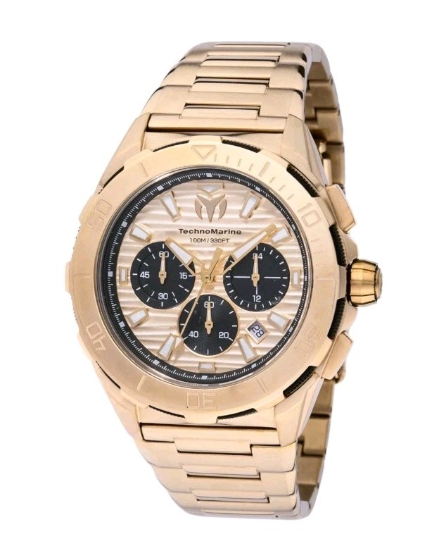 TechnoMarine Seven Seas Men's Watch - 44mm, Gold (TM-725032)