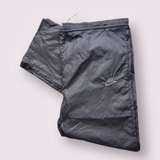 Vintage Deadstock Men  s Nike Swoosh Swishy Track Pants 80s Blue Tag Sz L Nylon