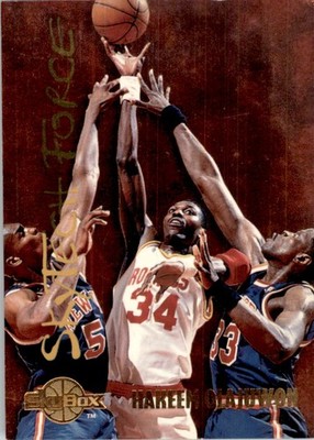 1994-95 Basketball SkyBox SkyTech Force Hakeem Olajuwon Houston Rockets #SF19