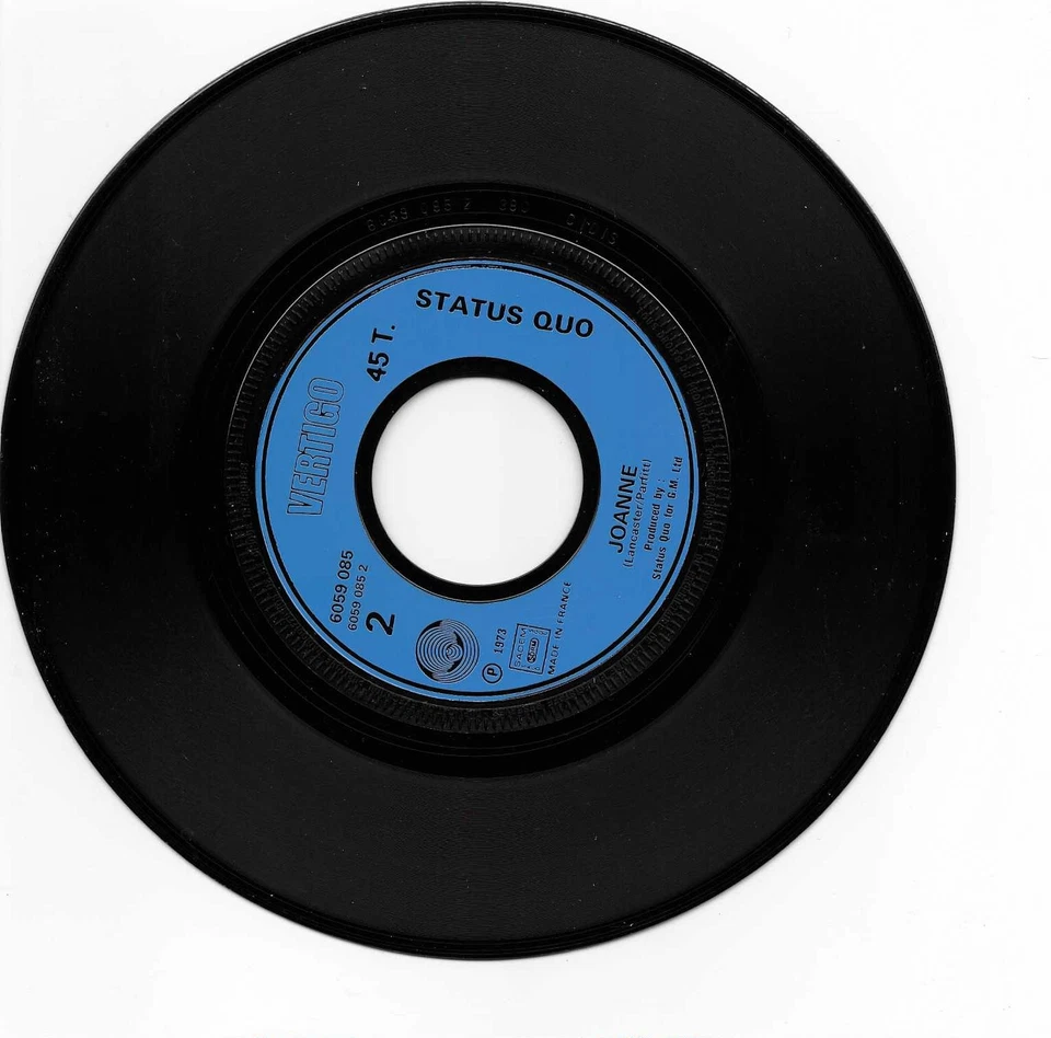 SP 45Tours 7" vinyl - Status Quo – Caroline / Joanne   (promo) - Photo 4/4