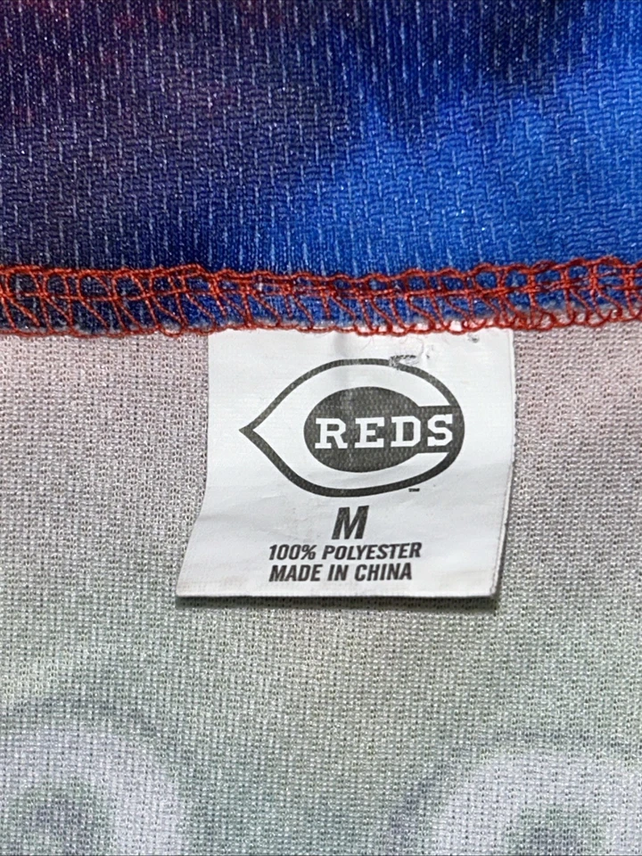 Grateful Dead Cincinnati Reds Jerry Garcia Tie Dye jersey SGA Medium - Image 4 of 4