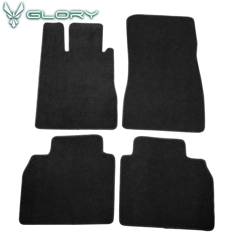 Подходит для Benz W220 класса S 98-05 годов выпуска напольные коврики черные нейлоновые ковры передняя задняя подкладка 4 шт. - Изображение 2 из 4