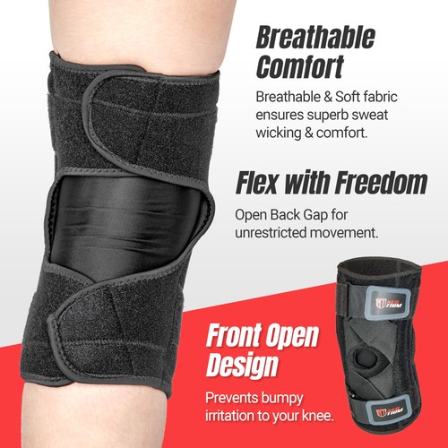 NeoTium Kniebandage mit Eisbeutel zur Knieschmerzlinderung & Unterstützung Meniskusriss... - Bild 4 von 6