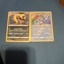Nintendo Pokémon Cards Mightyena & Feraligatr 2021 Set 078/185 & 031/185 Lot