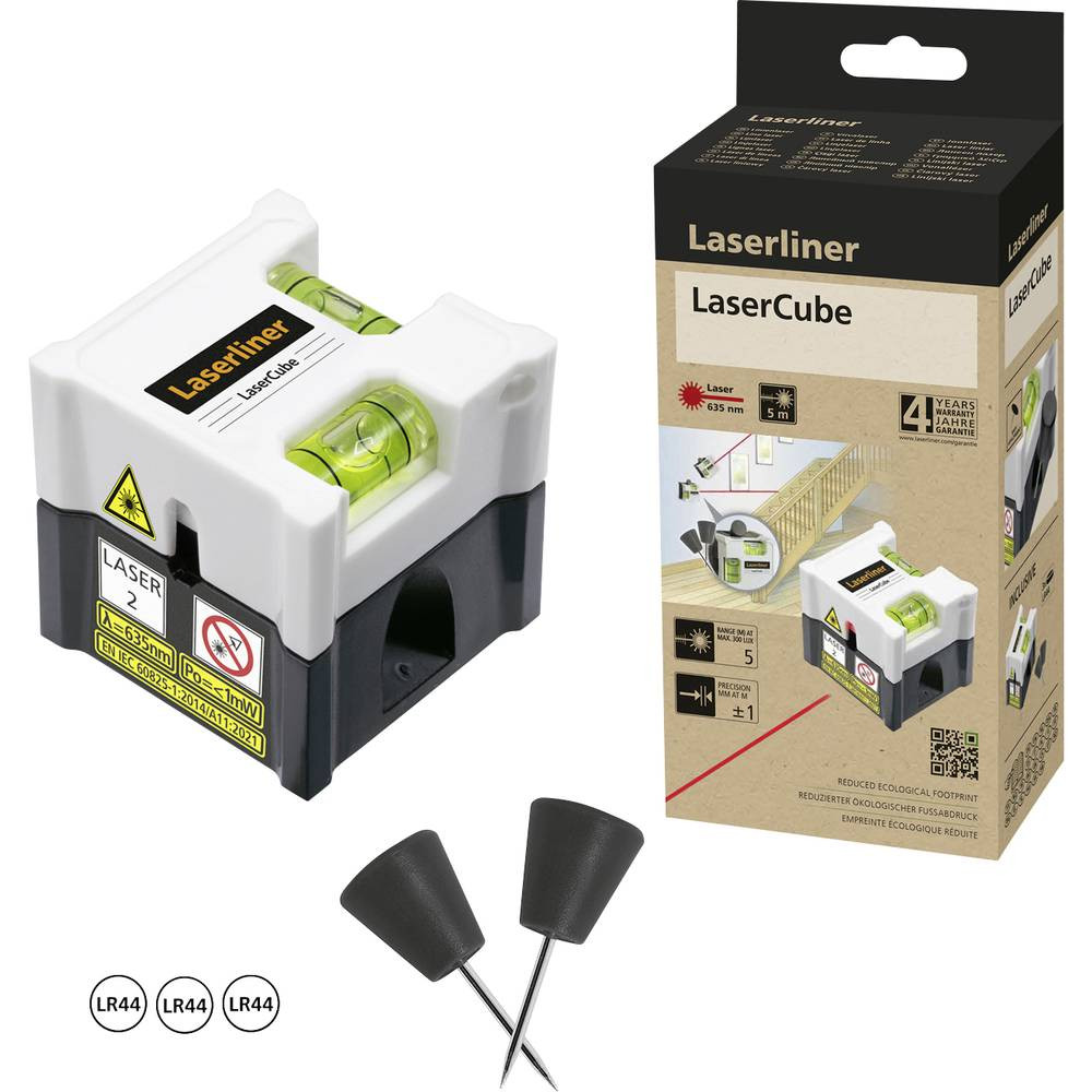 Laserliner LaserCube Laser a linee Raggio di azione (max.): 5 m