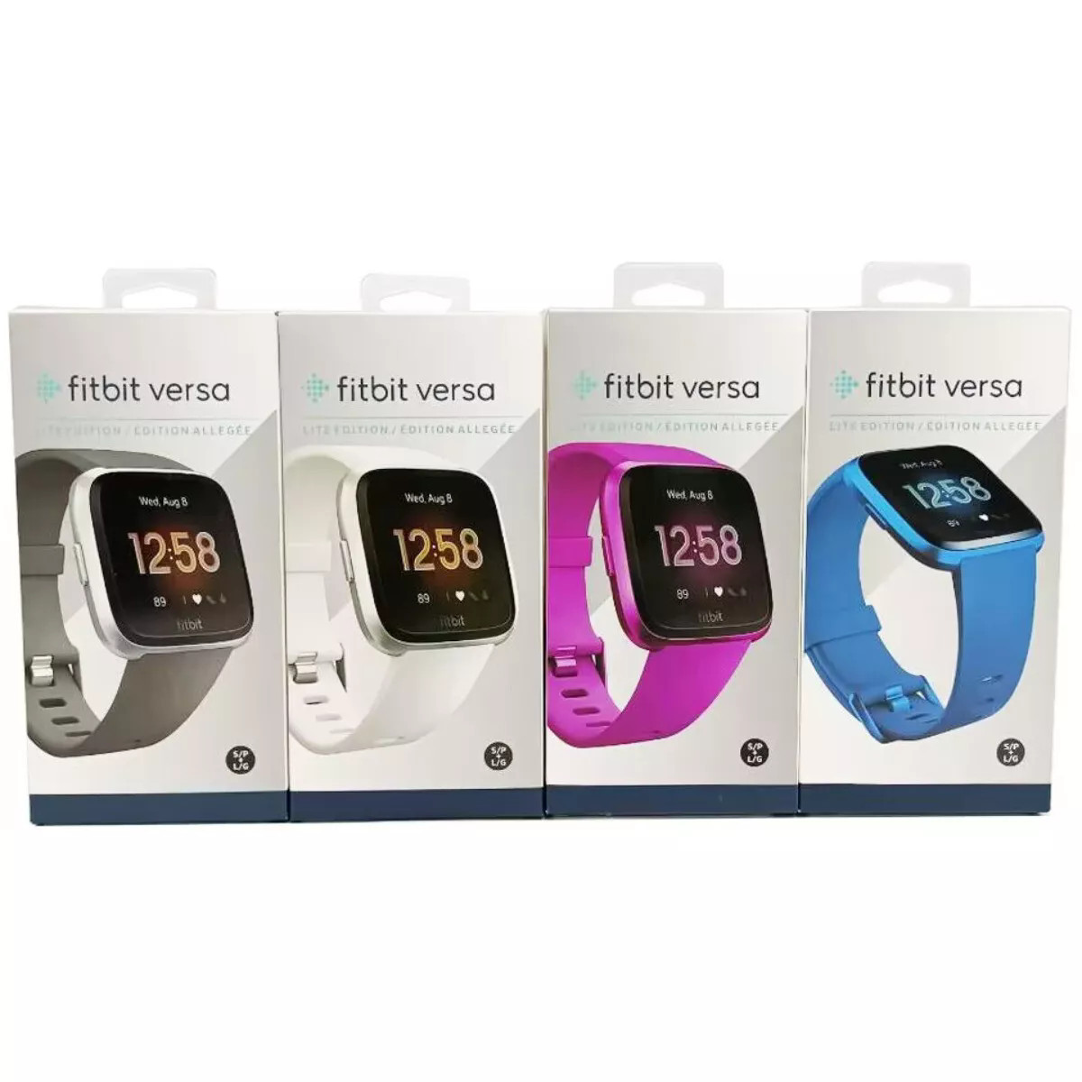 NEW Fitbit Versa Lite Smartwatch Sleep Heart Rate Monitor With S & L Wristband