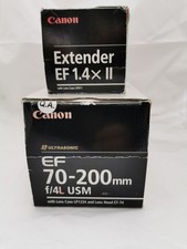 Canon EF 70-200mm F/4 L USM Lens PLUS CANON 1.4x II  Extender