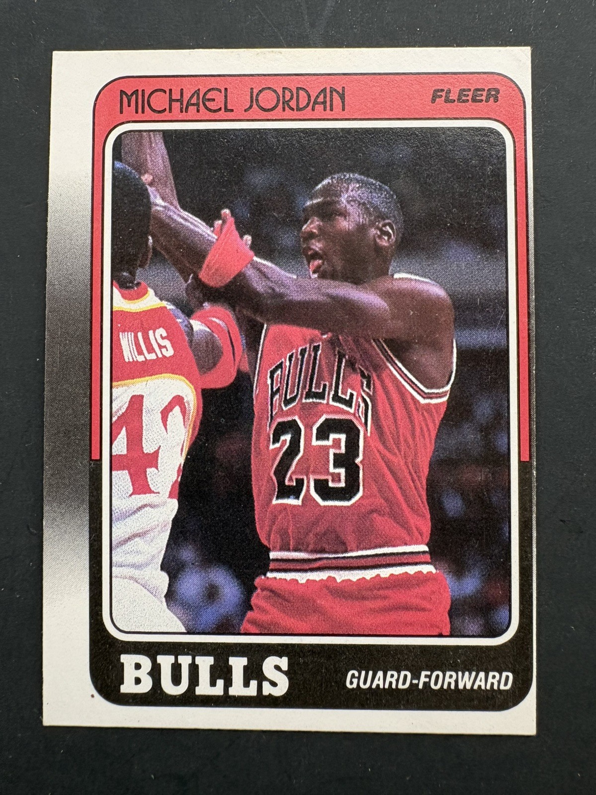 1988 Fleer Michael Jordan #17, NrMt/Mt but off center