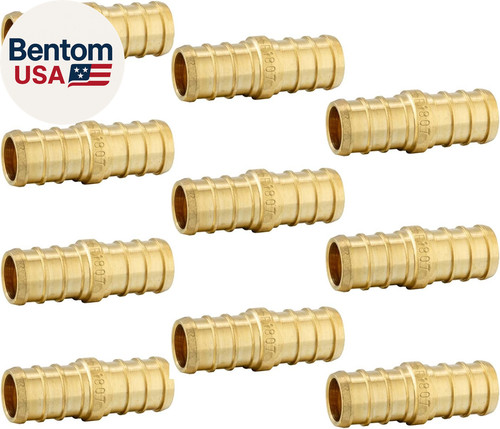 10-PACK  Pex Crimp Fitting,1/2"Coupling (PEX1807002-10)