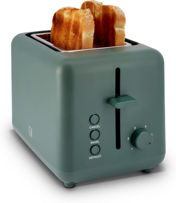Eco Series 2-Slice Toaster, Extra-Wide Slots for Bagels & Artisan Bread, 6 Shade