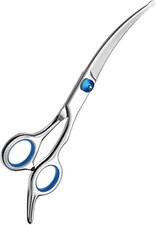 Curved Dog Grooming Scissors,Pet Hair Scissors with Safety Round Tips, Heavy...