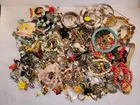 Vintage Lot Costume Jewelry Wear Repair Crafts Repurpose Junk Drawer 3+ Pounds