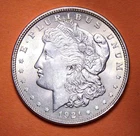 1921-P Morgan Silver Dollar - AU/BU - Free Shipping - #2