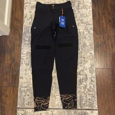 🚲 Wild Rye Freyah Bike  Pants Women's  color Lily-Black  Size 2  NEW