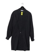 LONAI Shirt Midi Dress S in Black