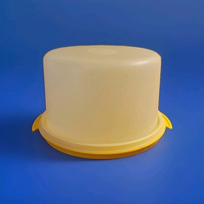 Tupperware Kids Tupper Toys Mini Cake Carrier   1498 & 1499  Yellow  No Handle