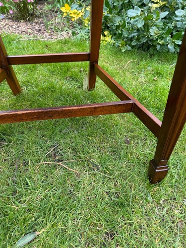 Set of Six 6 Georgian Style Mahogany Sheild Back Dining Chairs Fleur de Lys - Picture 13 of 24